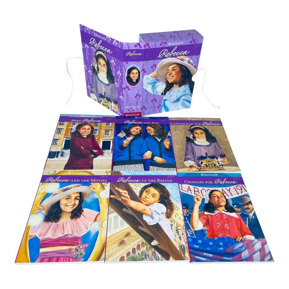American Girl Of The Year BOOK SET Rebecca with Game Paperback Jacqueline Greene